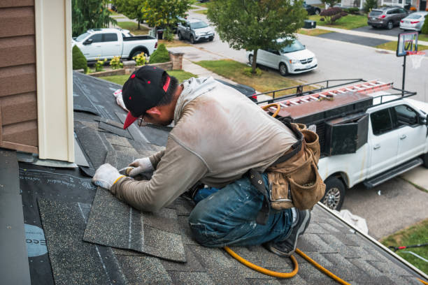Professional Roofing technician working in West Springfield, PA